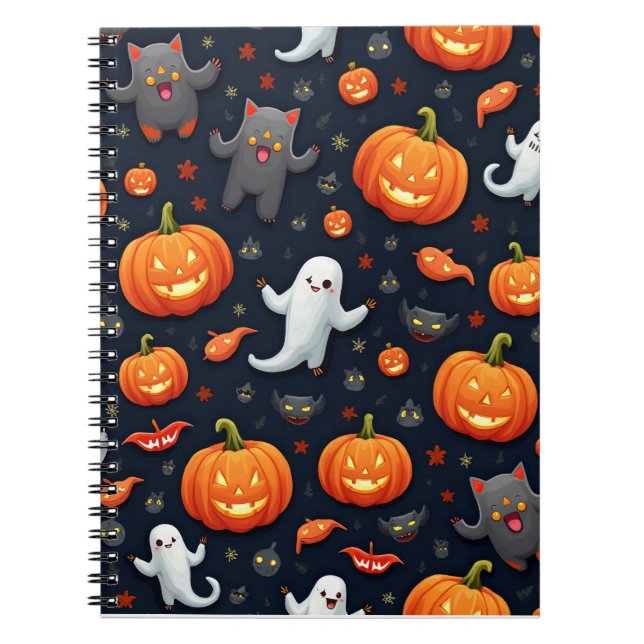 Halloween vår anteckning / pumpa anteckningsbok (Framsidan)
