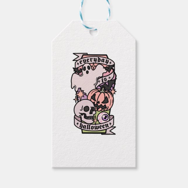 Halloween-vardagsdag Presentetikett (Framsidan)