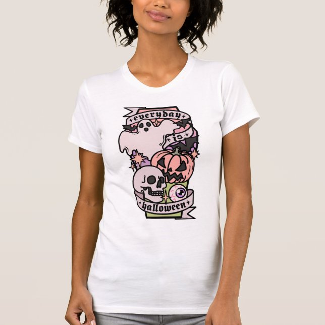 Halloween-vardagsdag T Shirt (Framsida)