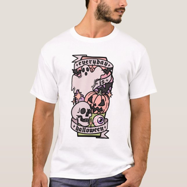 Halloween-vardagsdag T Shirt (Framsida)