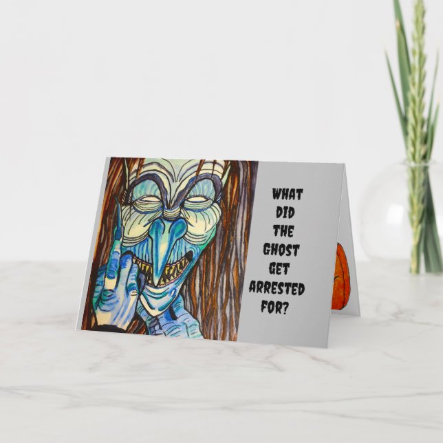 HALLOWEEN VARFÖR GJORDES GHOST ARRESTERAT KORT (Framsida)