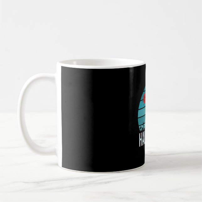 Halloween Varg Kyrkogård Måne Vektor Kaffemugg (Vänster)