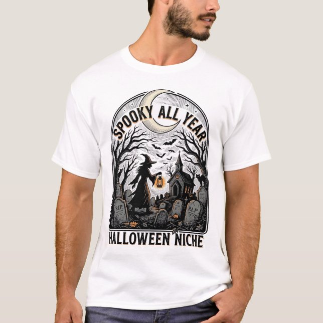 Halloween Varje Dag T-Shirt Kuslig Hela Året Desig (Framsida)