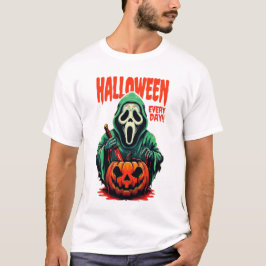 Halloween varje dag T-shirt | Scream Ghostface
