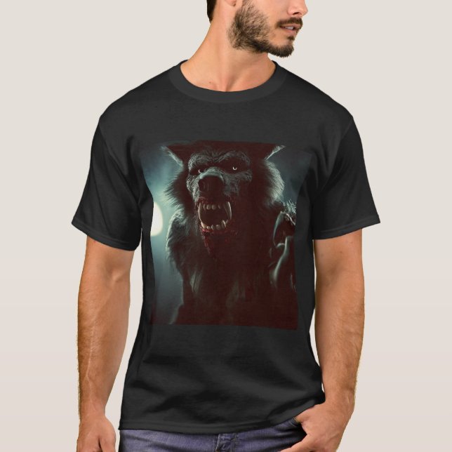 Halloween - Varulv 2 T Shirt (Framsida)