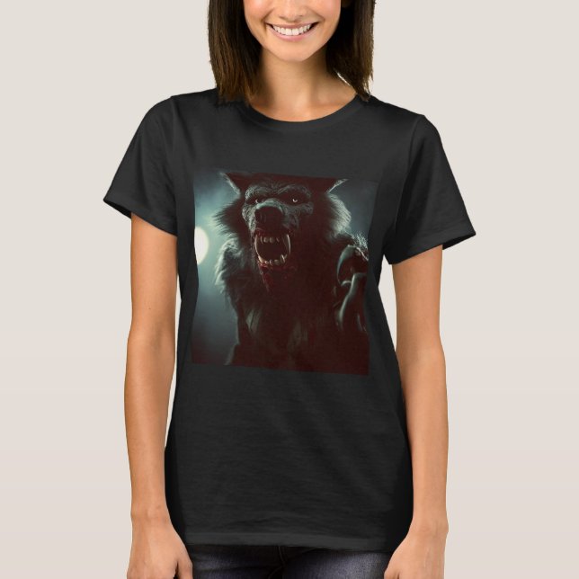 Halloween - Varulv 2 T Shirt (Framsida)