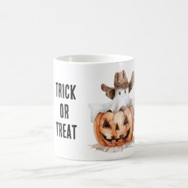 Halloween Västerländsk Cowboy Spöke Pumpa Magisk Mugg