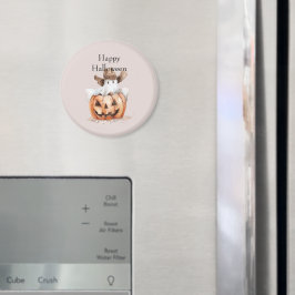 Halloween västern brun cowboy spöke pumpa magnet