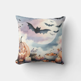 Halloween-vattenfärg Kudde