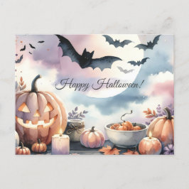 Halloween-vattenfärg Vykort