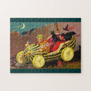 Halloween vattenmelonlagledare pussel