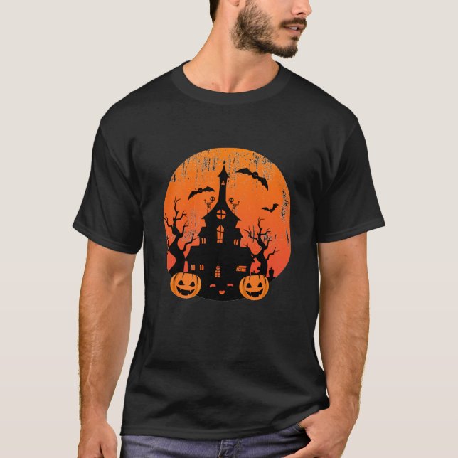 Halloween Vector Happy halloween Halloween fest T Shirt (Framsida)