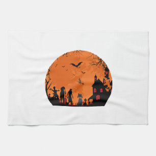halloween vektor kökshandduk