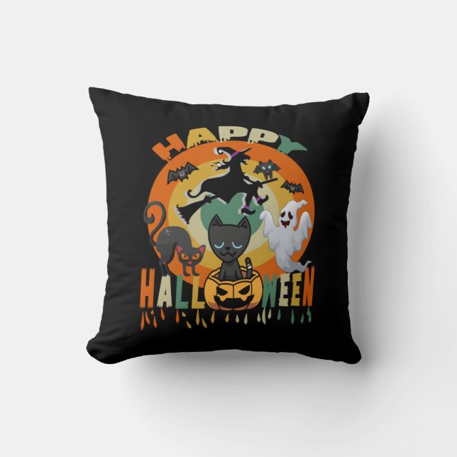Halloween vi har Kom att behöva Halloween-födelsed Kudde (Framsida)