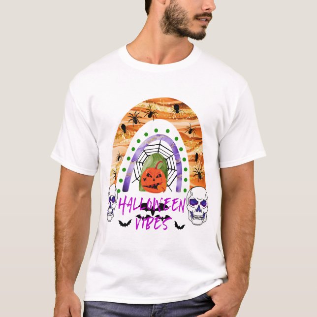 Halloween-vibbar T Shirt (Framsida)