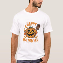 Halloween Vibes, Brooms, Candy corn och Pumpkin T Shirt