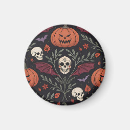 Halloween Vibes Mönster Magnet