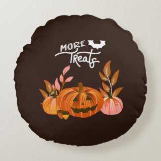 Halloween Vibes • More Treats Rund Kudde