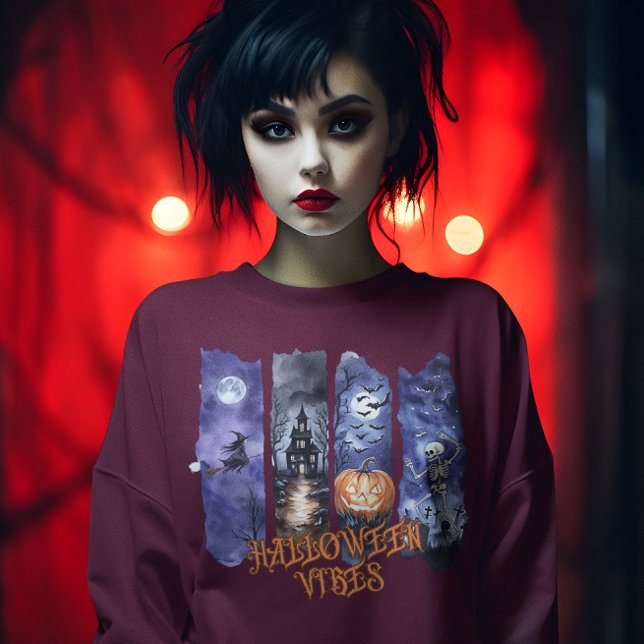 Halloween Vibes Sweatshirt T Shirt (Skapare uppladdad)