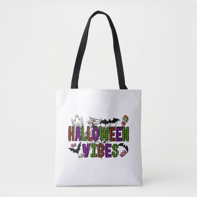 Halloween Vibes Tygkasse (Framsida)