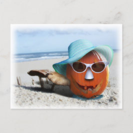 Halloween vid stranden vykort