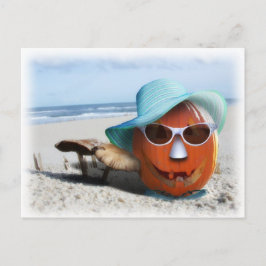 Halloween vid stranden vykort