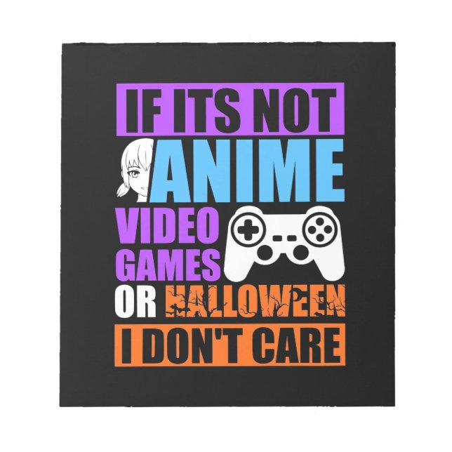 Halloween-videospel Anteckningsblock (Framsida)