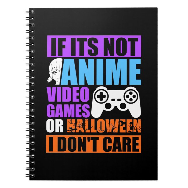 Halloween-videospel Anteckningsbok (Framsidan)