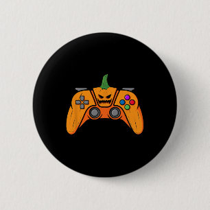 Halloween-videospelsstyrenhet med Pumpkin Ansikte Knapp