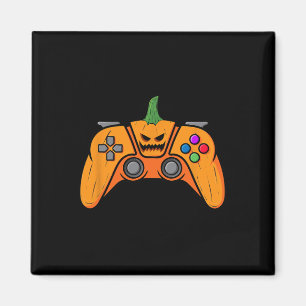 Halloween-videospelsstyrenhet med Pumpkin Ansikte Magnet