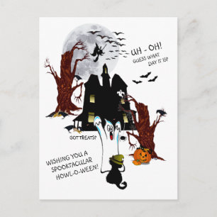 Halloween, vilken dag är det? vykort