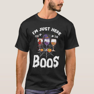 Halloween Vin-glaset Vin I är här för t Shirt