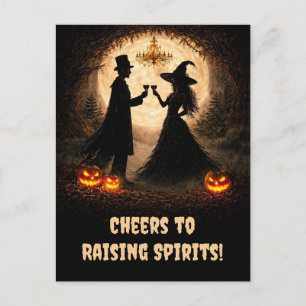 Halloween Vin Munter Rolig Andlig Uppmuntra Helg Vykort