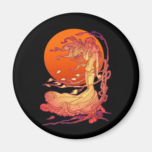 Halloween-Vind Magnet (Framsidan)