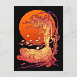 Halloween-Vind Vykort