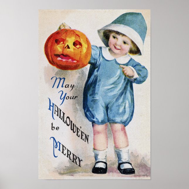 Halloween Vintage Art Poster (Framsidan)