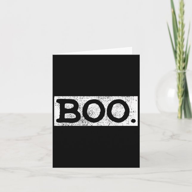 Halloween Vintage Boo Funny Gift Kort (Framsida)