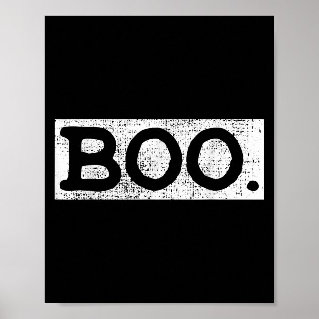 Halloween Vintage Boo Funny Gift Poster (Framsidan)