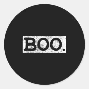 Halloween Vintage Boo Funny Gift Runt Klistermärke