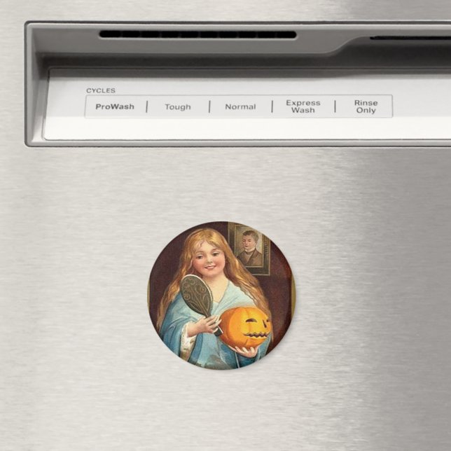 Halloween Vintage Dam med Spegel) Magnet (In Situ (Dishwasher))