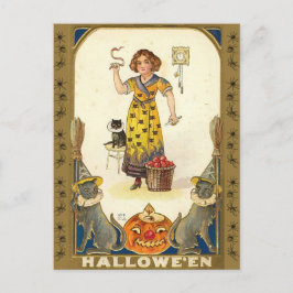 Halloween-Vintage-intag Vykort