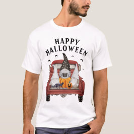 Halloween Vintage Lastbil Gnomes T-Shirt
