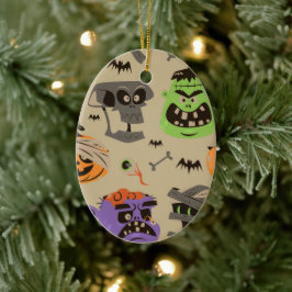 Halloween vintage mönster ornament