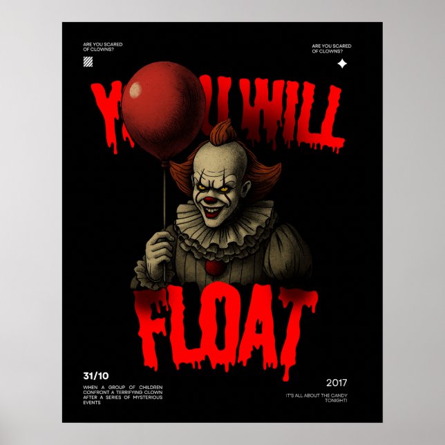 Halloween Vintage Spooky  Poster (Framsidan)