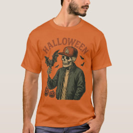 Halloween Vintage - Spooky Skeleton T Shirt