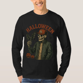 Halloween Vintage - Spooky Skeleton T Shirt