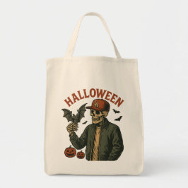 Halloween Vintage - Spooky Skeleton Tygkasse