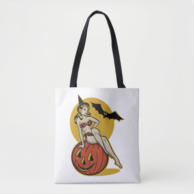 Halloween-Vintage Tygkasse (Framsida)