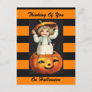 Halloween-vintage-vykort Vykort