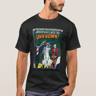 Halloween-Vintagen Vampire Grim Reaper Tecknad T Shirt